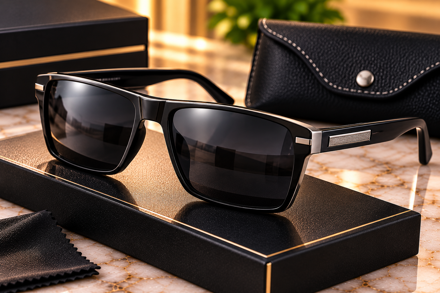 Men’s Classic Rectangle Sunglasses