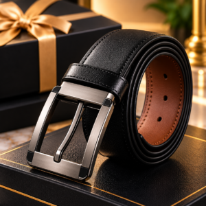 Men’s Classic Black Leather Belt